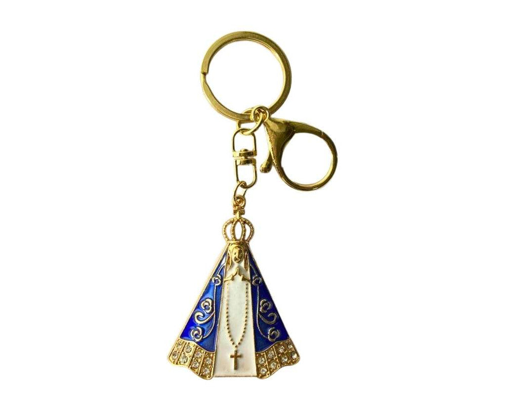 GOLD KEYCHAIN O.LADY APPARITIONS- Set of 12