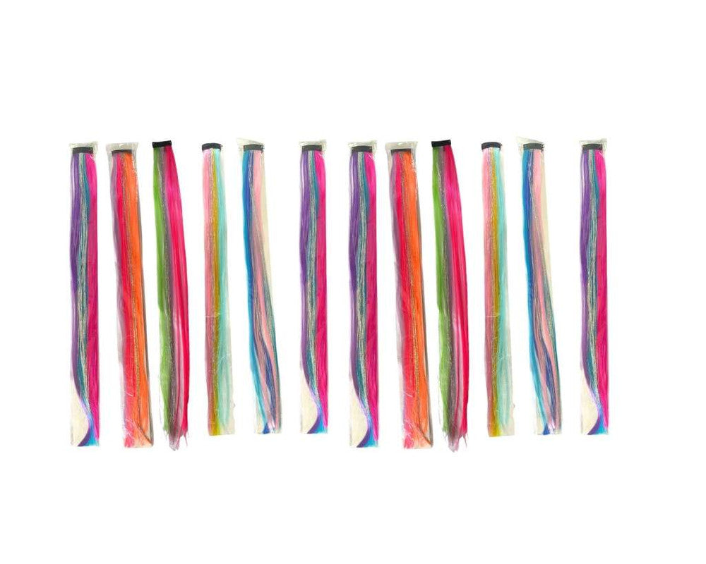 COLORFUL ARTIFICIAL HAIR  APPLY WITH SHINY THREADS CARNIVAL