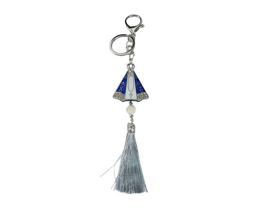 COLORFUL KEYCHAIN O. LADY APPARITION  FRINGE - Set of 12