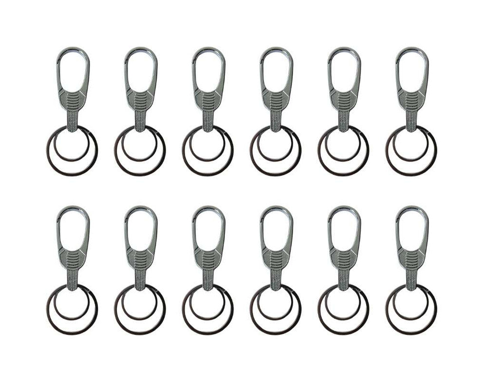 SILVER STAINLESS STEEL KEYCHAIN WITH DETAIL– 12