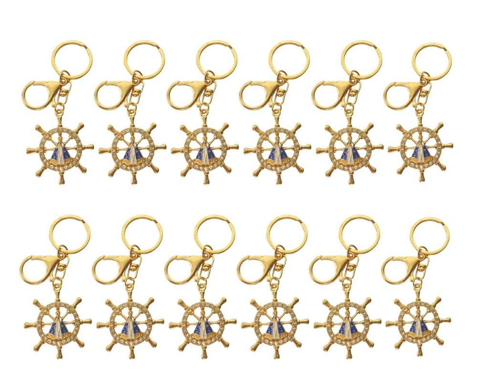 GOLDEN KEYCHAIN O.LADY APPARITIONS – Set of  12