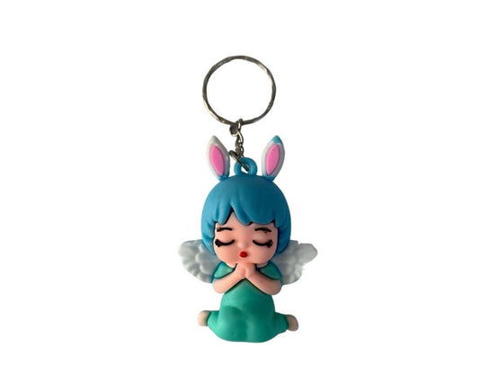 COLORFUL  KEYCHAIN ANGEL GIRL  – Set of 12