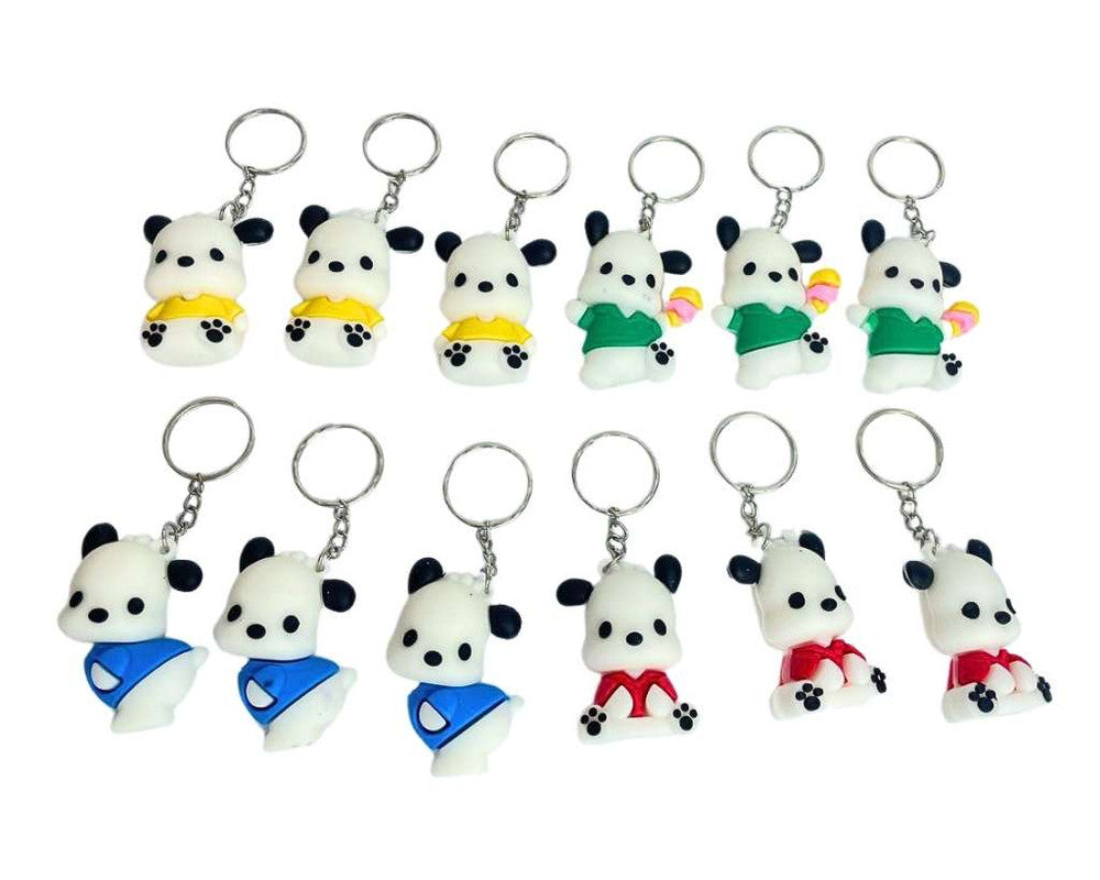 WHITE DOG WITH ICE CREAM KEYCHAIN – Set of 12