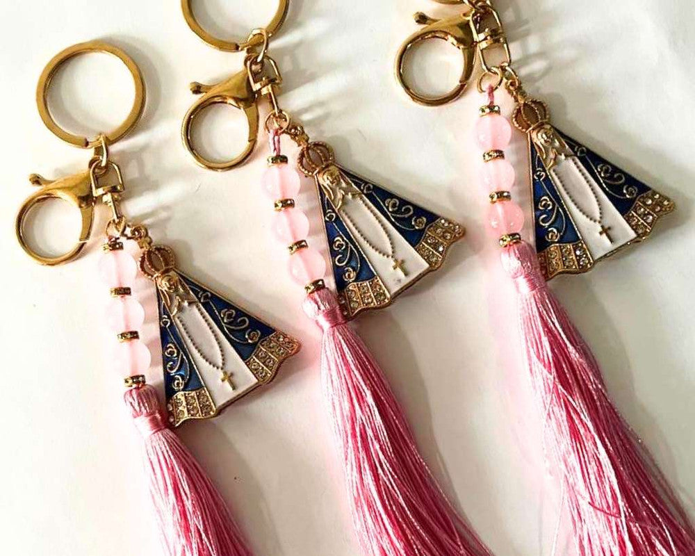 GOLDEN KEYCHAIN O.LADY APPARITIONS  PINK  – Set of 12 – 12