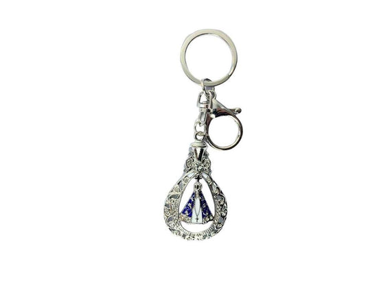 SILVER KEYCHAIN O. LADY APPARITIONS  BOTTLE- Set of 12