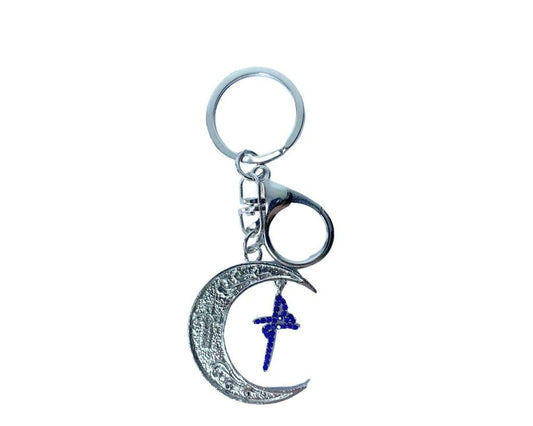 SILVER STAINLESS STEEL MOON (FAITH/FE) – Set of  12