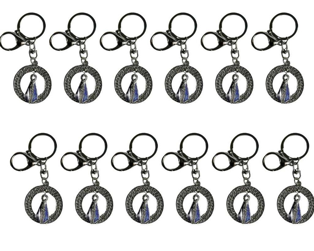 SILVER STAINLESS STEEL CIRCLE O. LADY APPARITIONS – Set of 12