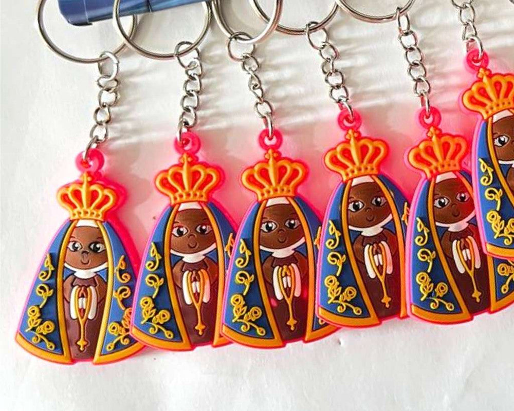 PINK RUBBER  O. LADY APPARITION KEYCHAIN – Set of 12