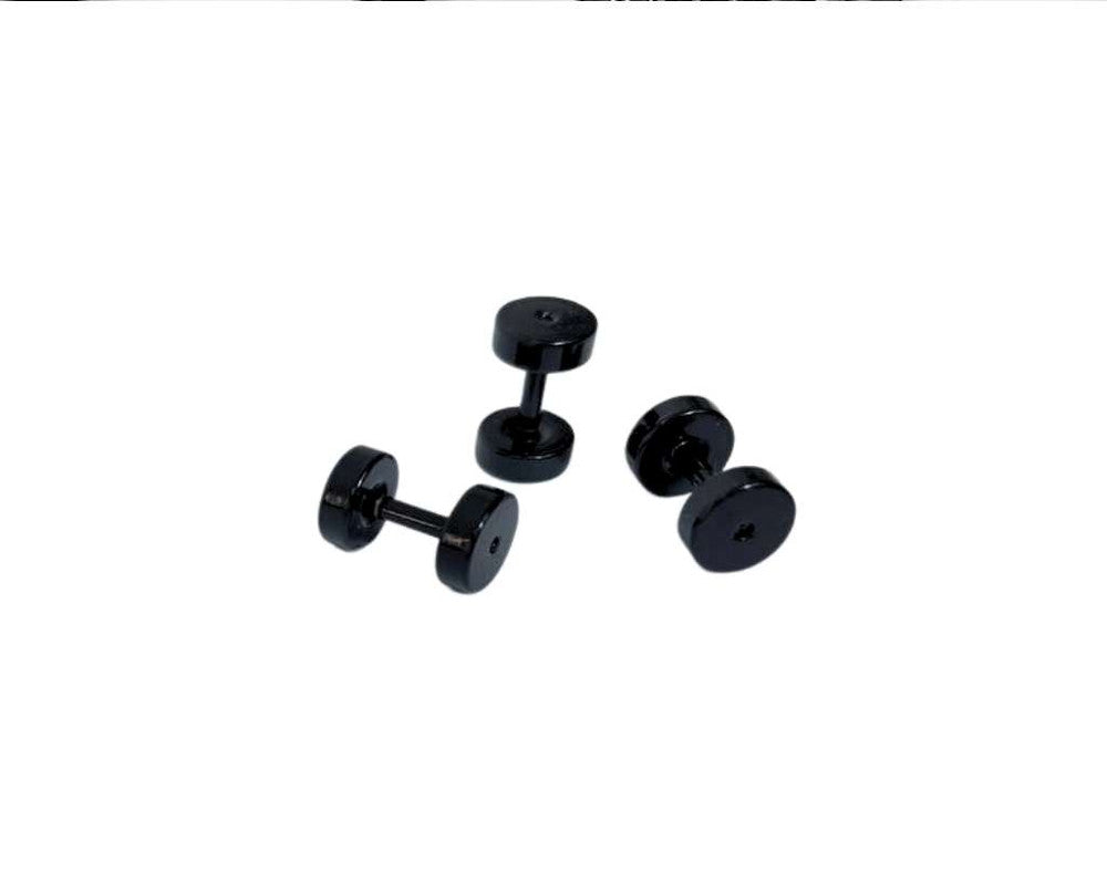 BLACK  STAINLESS STEEL TUNNEL  EAR EXPANDER STRETCHING PIERCING 2MM - 10 packs