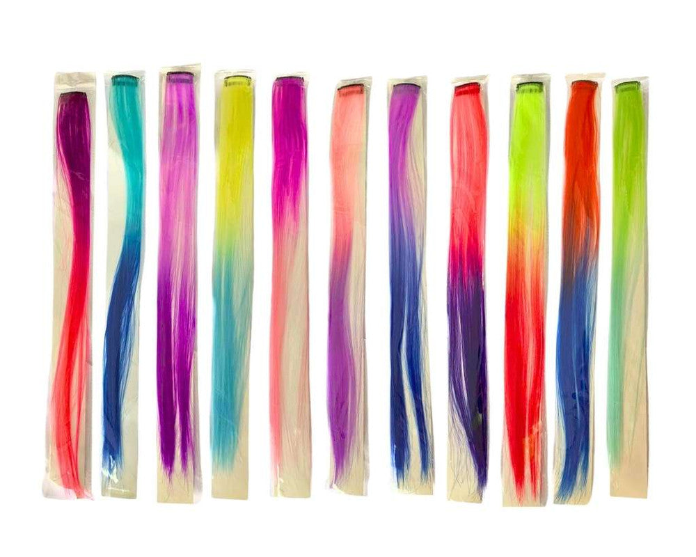 APPLY COLORED ARTIFICIAL HAIR – 12