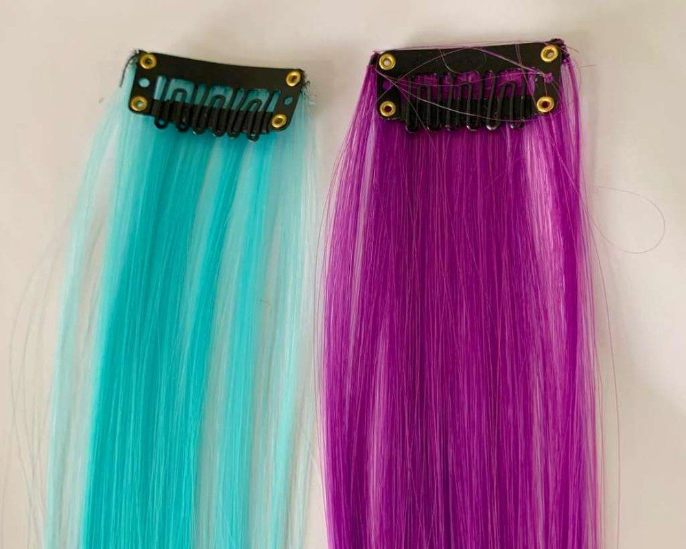 APPLY COLORED ARTIFICIAL HAIR – 12