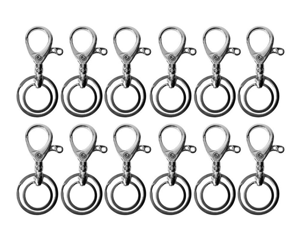 KEYCHAIN PLAIN 2 RINGS – Set of  12