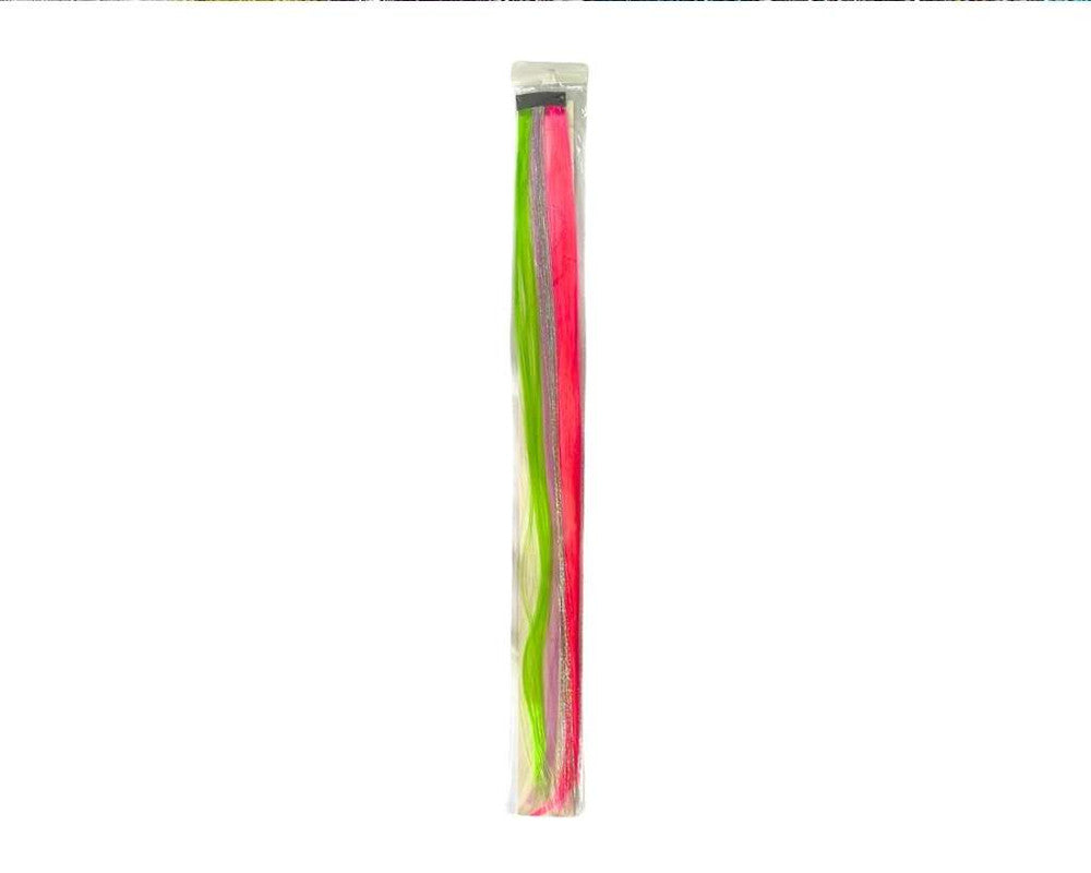 COLORFUL ARTIFICIAL HAIR  APPLY WITH SHINY THREADS CARNIVAL