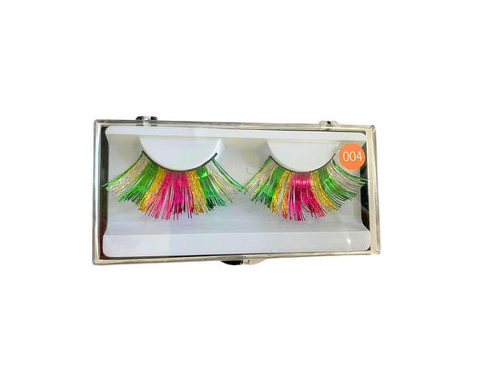 FALSE COLORED EYELASHES – Set of 10