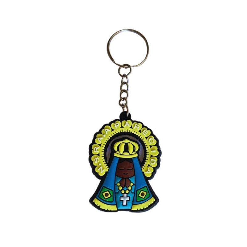 RUBBER OUR LADY APPARITIONS WITH SCAPULAR KEYCHAIN - Set of 12