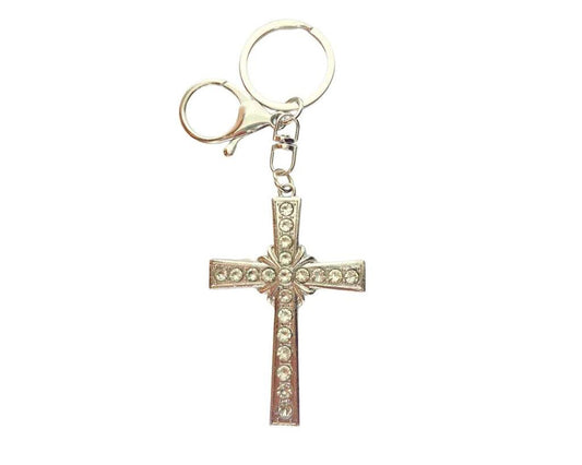 SILVER STAINLESS STEEL BIG CROSS – Set of 12