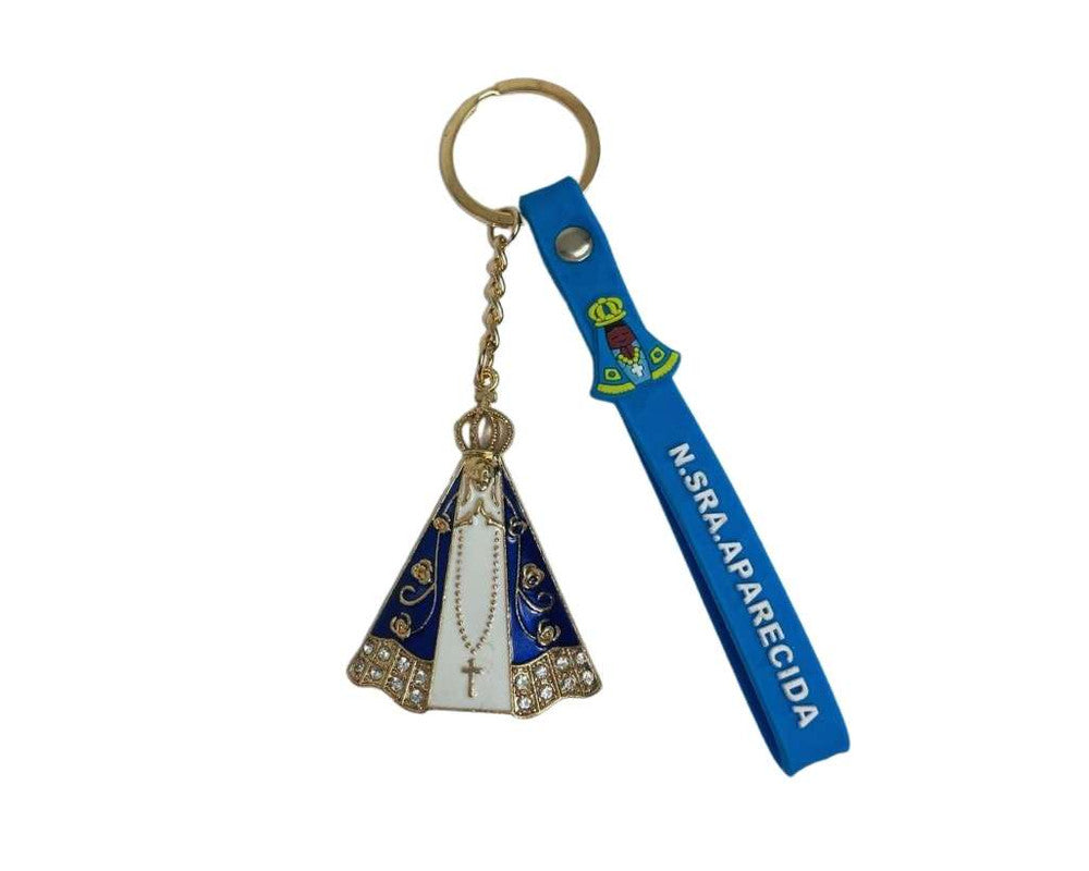 KEYCHAIN N. MRS.  IN APARECIDA WITH COLORED BRACELET - Set of 12