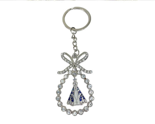 KEYCHAIN GIFT O. LADY APPARITIONS WITH RHINESTONES – Set of  12