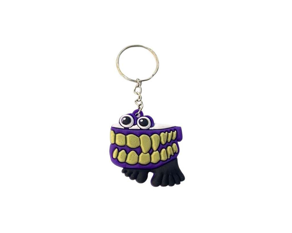 RUBBER COLORFUL SMILES  KEYCHAIN - Set Of 12